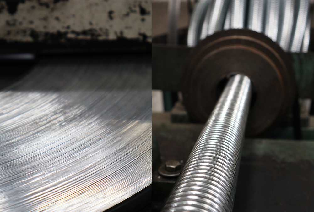 Corazas metálicas instaladas en proyecto residencial